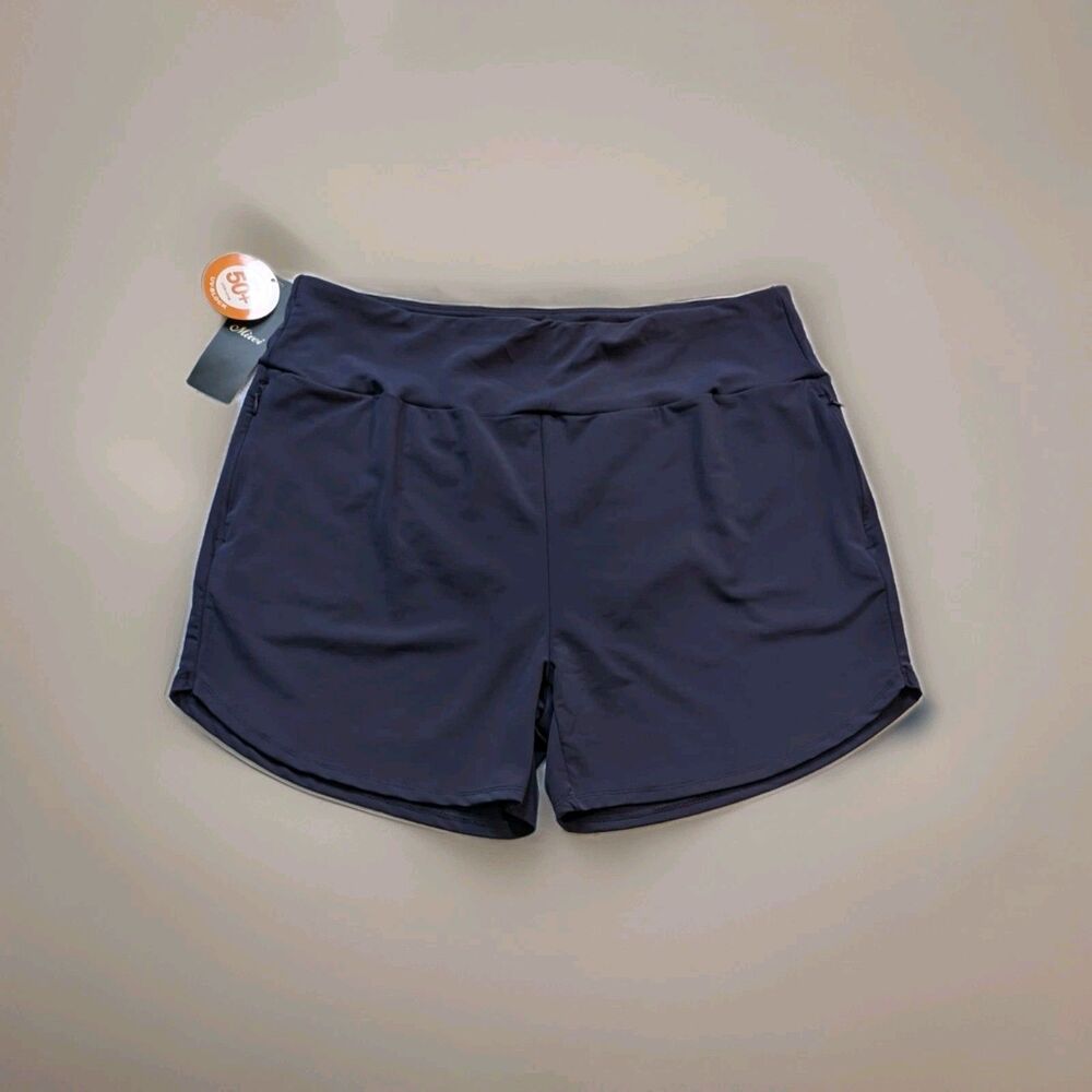 MIVEI Womens' 5" Swim Shorts Tummy Control Quick Dry Size 2XL